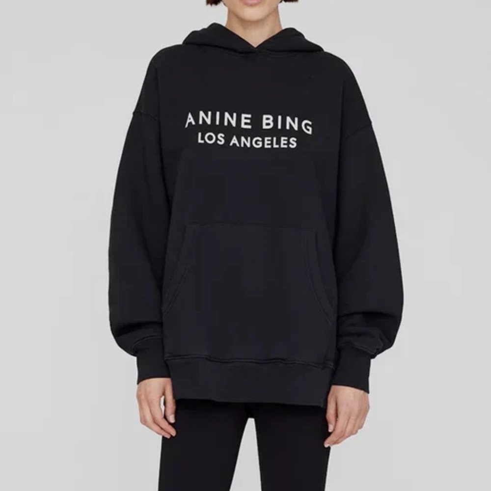 Anine Bing Oversized Alto Hoodie - Black